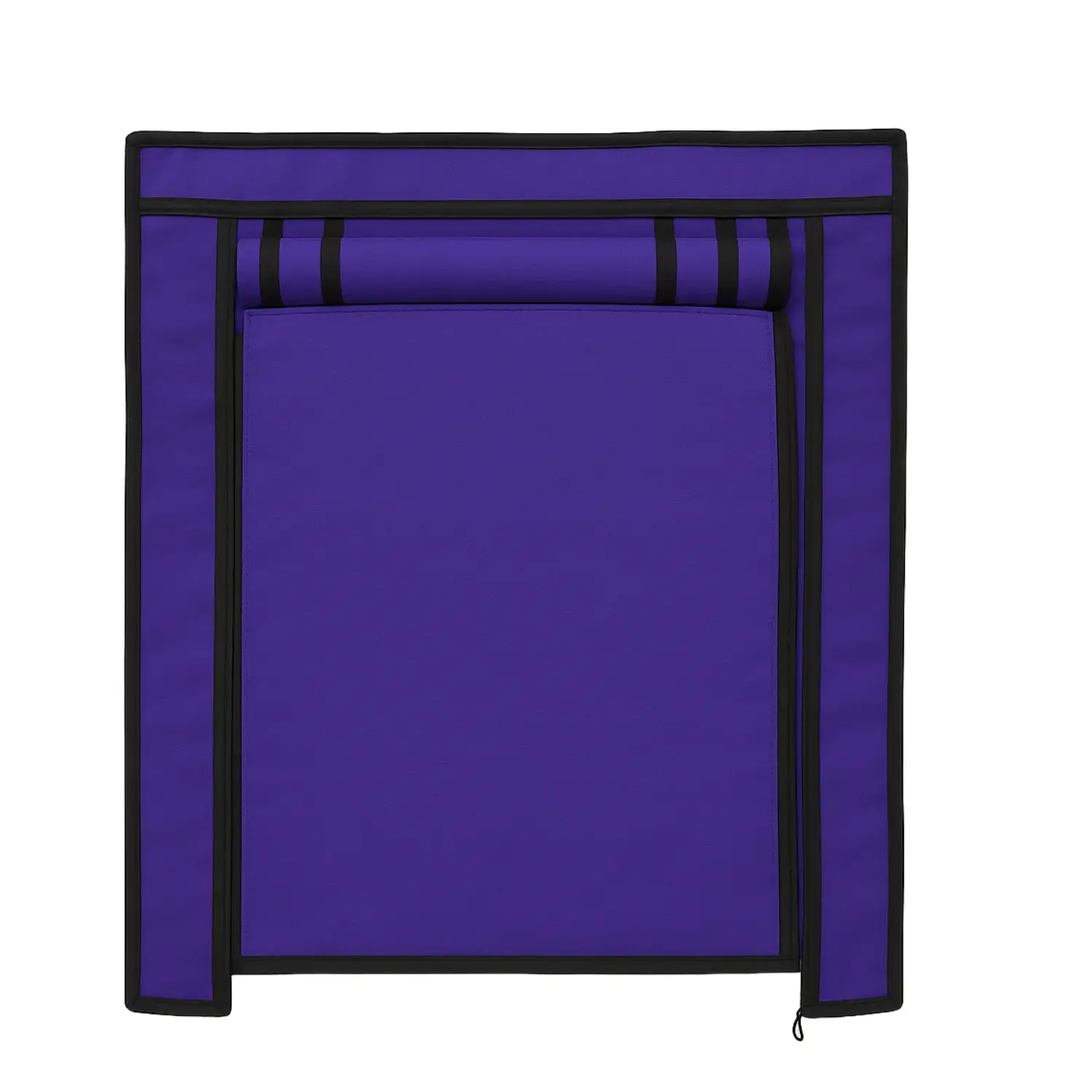 MEFABZ Shoe Rack Cover only 4 Layer (Blue) (30D x 60W x 74H cm) Dustproof Zipper Storage Cover, Washable 100 GSM Non-Woven Fabric, Foldable Rack Replacement Covers for Home